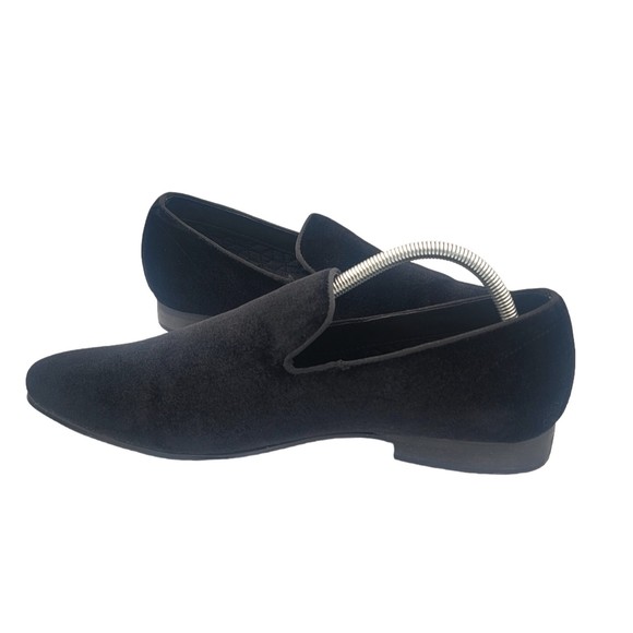 Steve Madden Mens Laight Slip On Loafer w Satin Lining Black Velvet Size 9 US main image 3